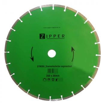 Zipper STM350DSS Diamantscheibe segmentiert 350x30mm
